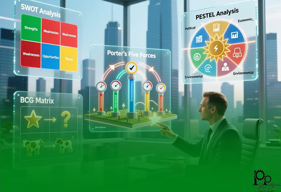 ابزارها و چارچوب‌های کلیدی مدیریت استراتژیک